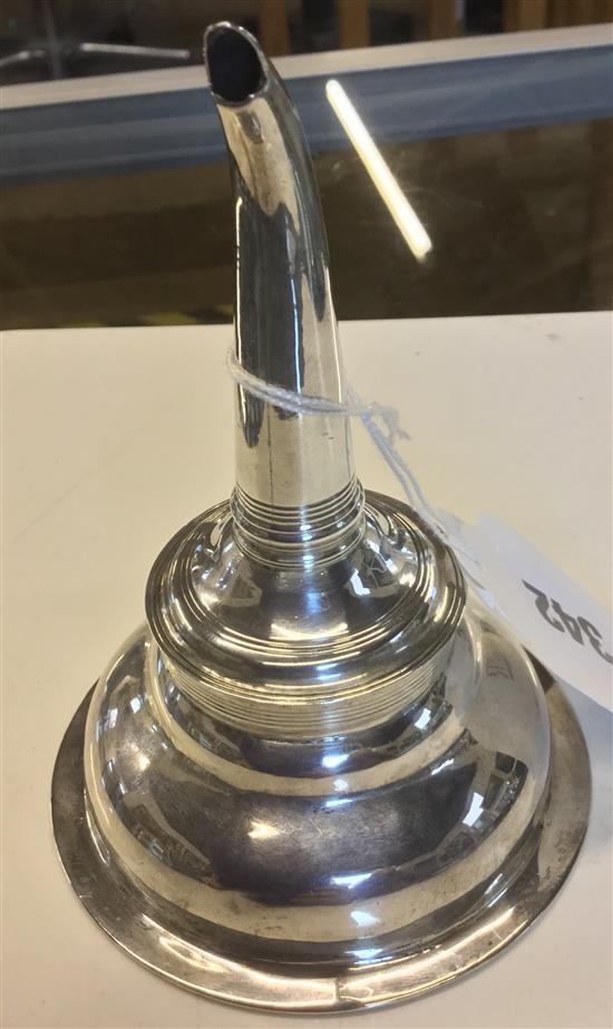 Georgian silver wine funnel